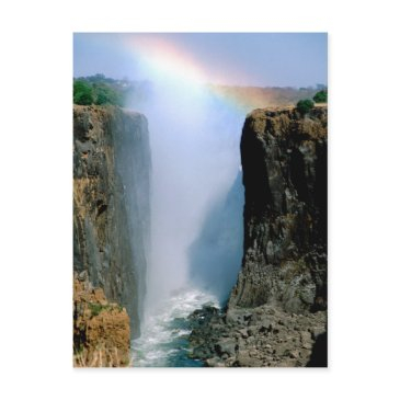 africa, zambia, victoria falls national park. postinvitations