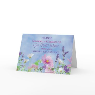 after kidney transplant get well wildflowers invitations