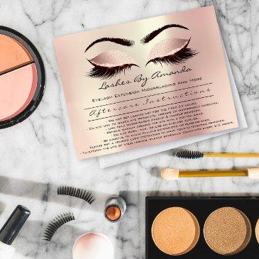 aftercare instructions lashes extension microbladi magnetic invitation