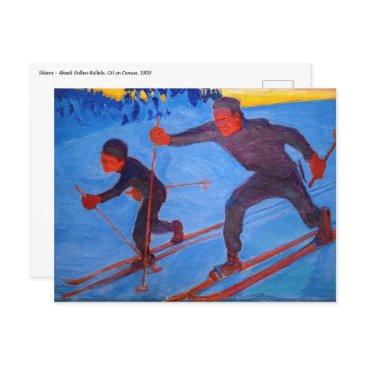 akseli gallen-kallela - skiers postinvitations