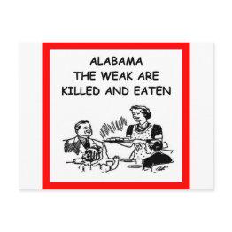 Small Alabama Postinvitations Front View