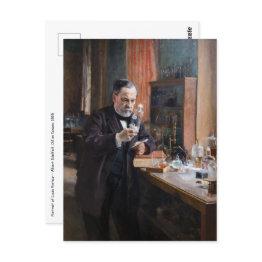 Small Albert Edelfelt - Portrait Of Louis Pasteur Postinvitations Front View