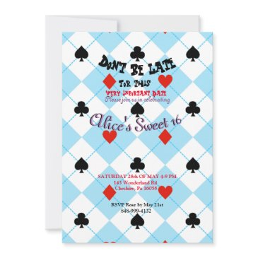 alice in wonderland invitationsback invitation