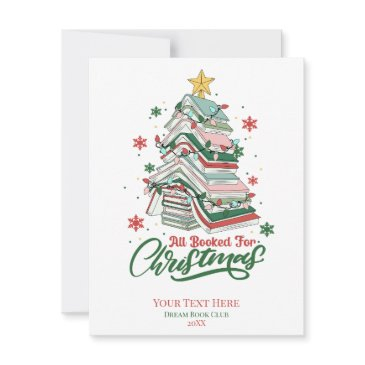 all booked for christmas holiday invitations