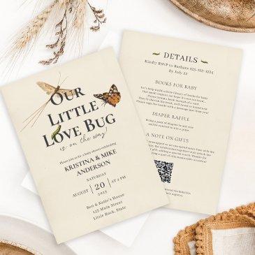 all in one little love bug baby shower invitation