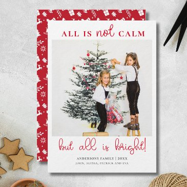 all is bright fun christmas kids photo holiday invitations