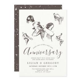 Small All That Jazz | Jazz Themed Anniversary Party Invitation Front View