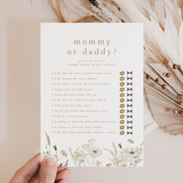 alyssa guess who mommy daddy baby shower game invitations