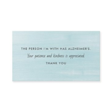 alzheimer's dementia patience kindness information business invitations