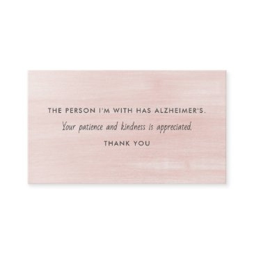 alzheimer's dementia patience kindness information business invitations