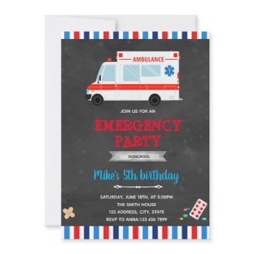 ambulance emergency transportation invitation