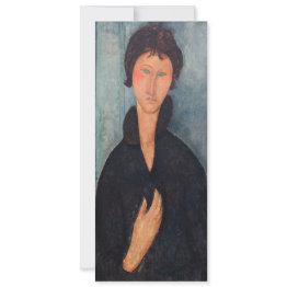 Small Amedeo Modigliani - Woman With Blue Eyes Invitation Front View