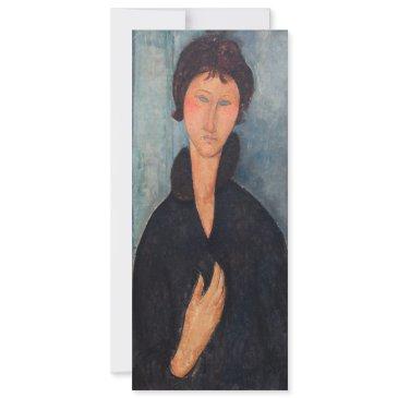 amedeo modigliani - woman with blue eyes invitation