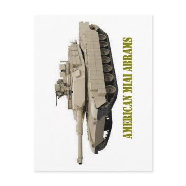 american m1a1 abrams tank postinvitations