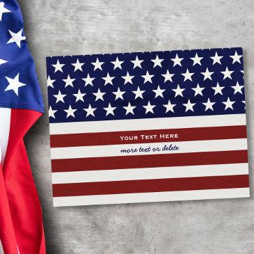 american usa flag patriotic july 4th blank back postinvitations