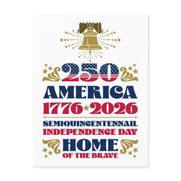 america's 250th anniversary independence day holiday postinvitations
