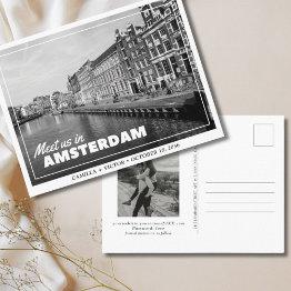 Small Amsterdam Wedding Save The Date Postinvitations Front View