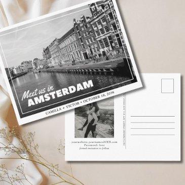 amsterdam wedding save the date postinvitations