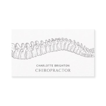 anatomical spine chiropractor appointment and business invitations