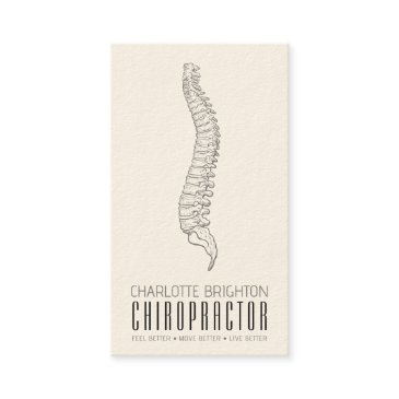 anatomical spine chiropractor appointment and business invitations