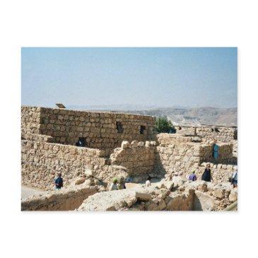 ancient edifice, masada, israel postinvitations