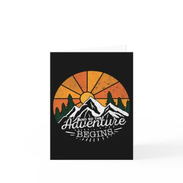 and so the adventure begins adventure camping hiki invitations