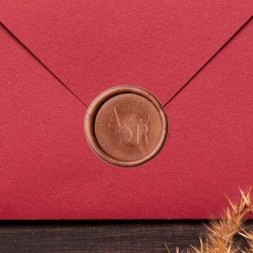 andrea formal minimal chic simple monogram wedding wax seal sticker