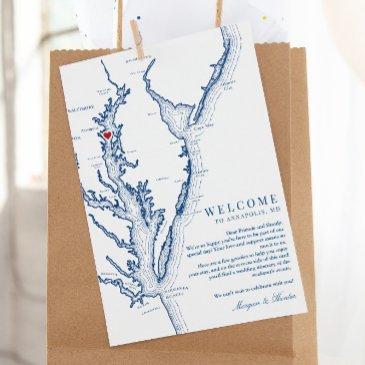 annapolis chesapeake bay wedding welcome itinerary thank you invitations