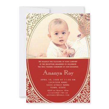 annaprashan first rice ceremony photo invitation
