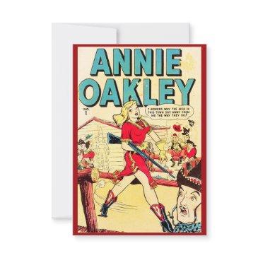 "annie oakley" note invitations
