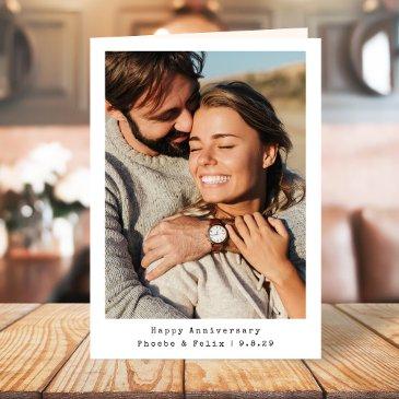 anniversary photo couple custom folded invitations