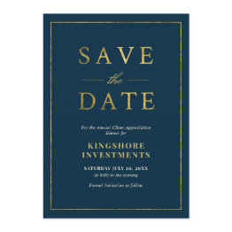Small Annual Client Appreciation Dinner Save The Date Invitation Front View