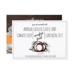 Small Annual Corporate Comfor Food Luncheon Invitations Front View