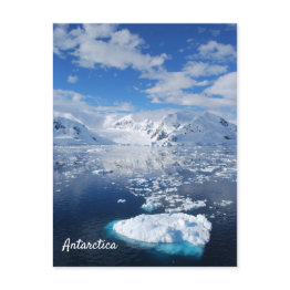 Small Antarctica Postinvitations Front View