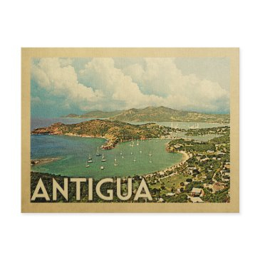 antigua vintage travel postinvitations