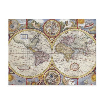 antique world map postinvitations