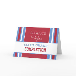 Small Any Grade! Custom Grade Completion Invitations! Invitations Front View