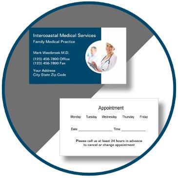appointment medical family practice business invitations