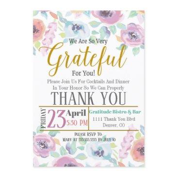 appreciation invitation, grateful for invitation