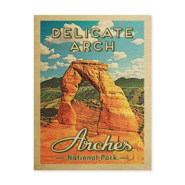 arches national park postinvitations retro delicate arch