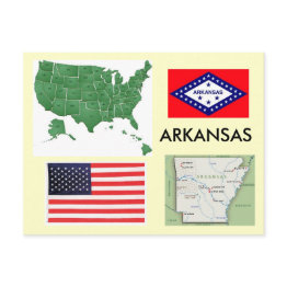 Small Arkansas, Usa Postinvitations Front View