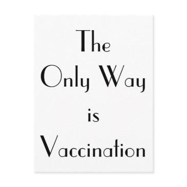 art deco the only way is vaccination postinvitations