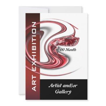 art show gallery exhibition jewelry customize invitation
