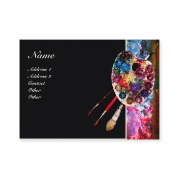 artist color palette / painter,fine art materials business invitations