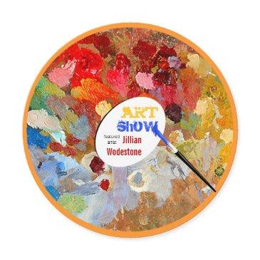 artist pallet art show invitation
