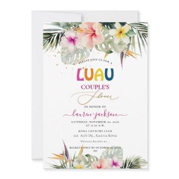 artsapp tropical paradise luau couples shower invitation