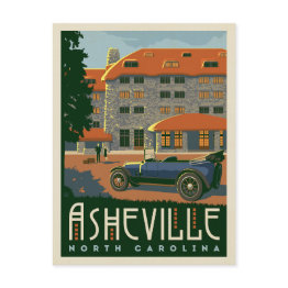 Small Asheville, North Carolina Postinvitations Front View
