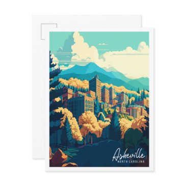 asheville north carolina vintage travel postinvitations