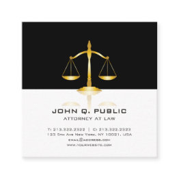 Small Attorney At Law Office Modern Elegant Lawyer Square Business Invitations Front View