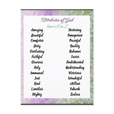 attributes of god from a to zed postinvitations